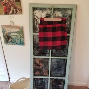 Red Plaid Mini Skirt